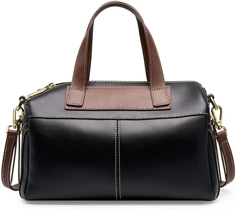 JSEIAJB Boston Women's Bag Large Capacity Leather Handbag Everything Single Shoulder Crossbody Bag Pillow Bag Female