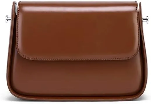 JSEIAJB Saddle Bag Female Autumn and Winter Texture Bag Design Genuine Leather Crossbody Bag Female Bag