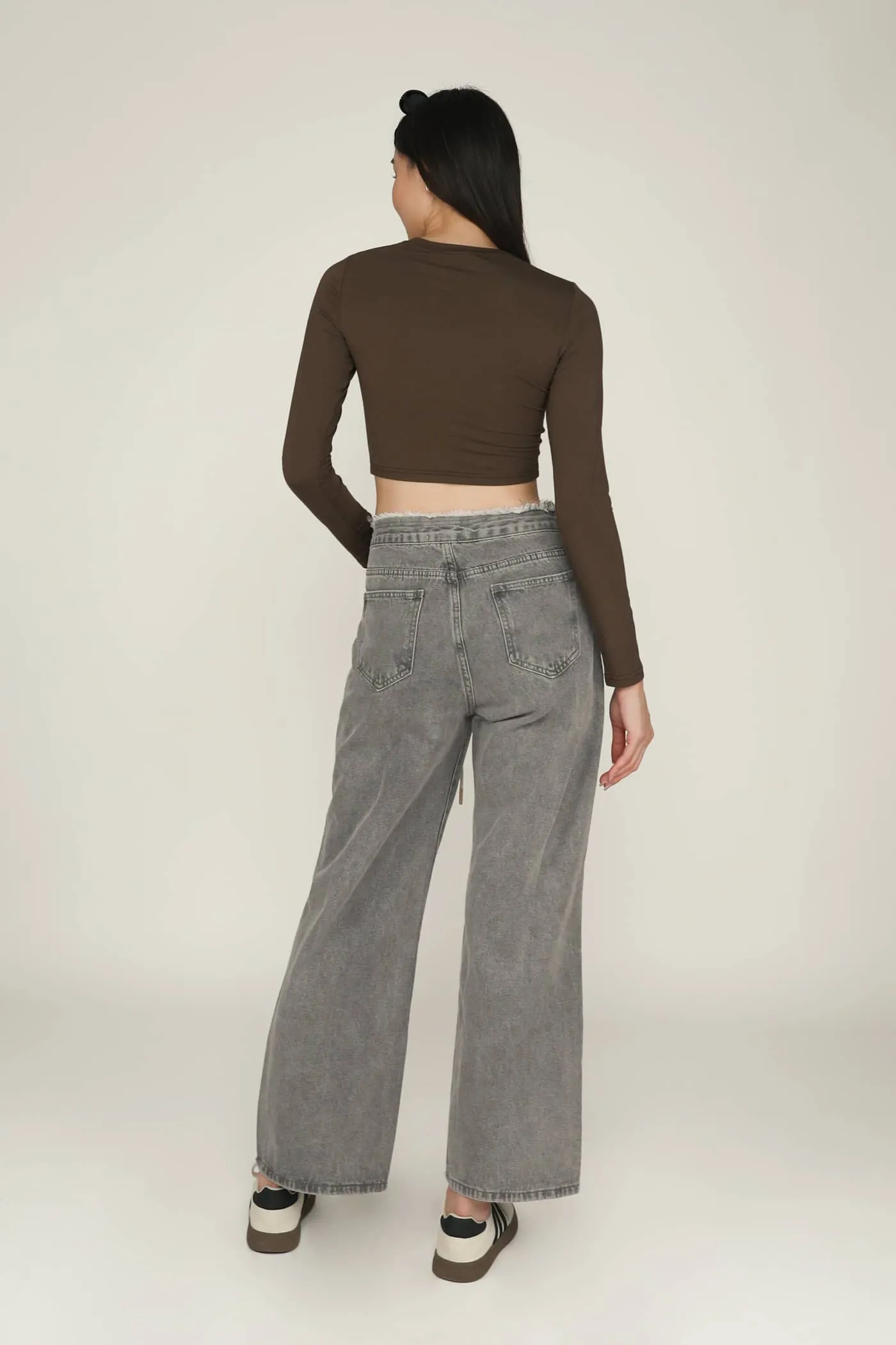 Kasey Drawstring Baggy Denim Jeans