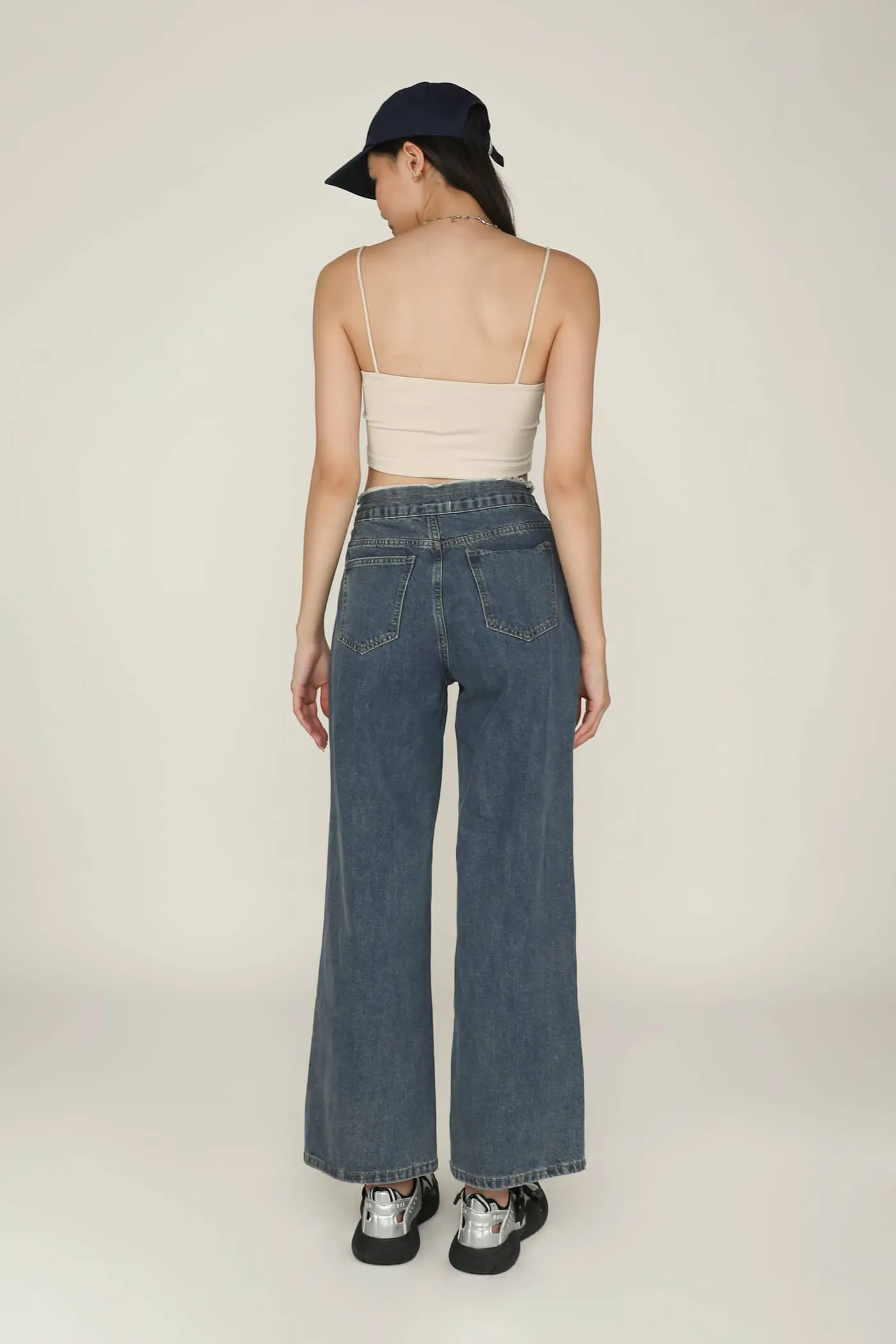 Kasey Drawstring Baggy Denim Jeans