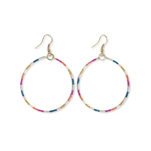 Kelly Beaded Hoop, Rainbow