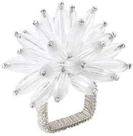 Kim Seybert Constellation Napkin Ring in Silver, Set of 4