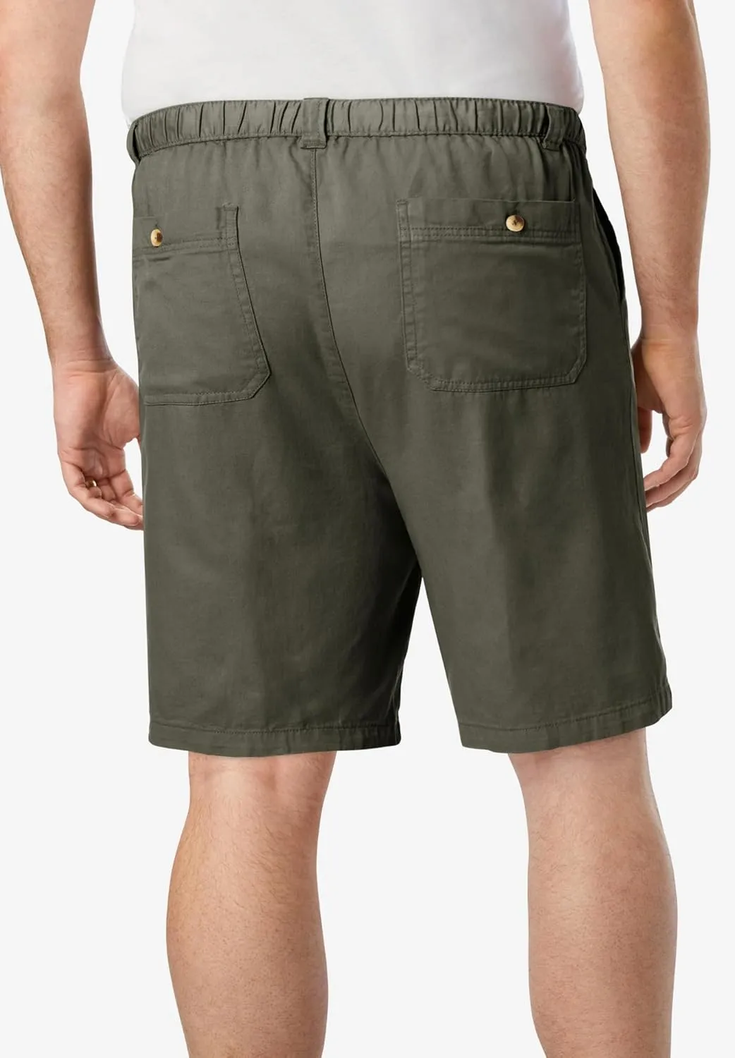 KingSize Knockarounds 8" Full Elastic Plain Front Shorts
