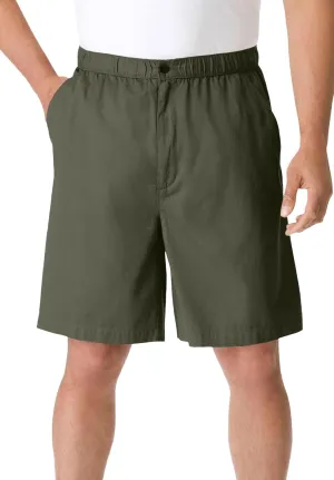 KingSize Knockarounds 8" Full Elastic Plain Front Shorts