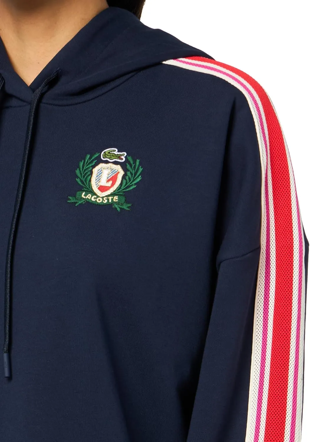 Lacoste Women's Made in France Oversized Hoodie Sweatshirt