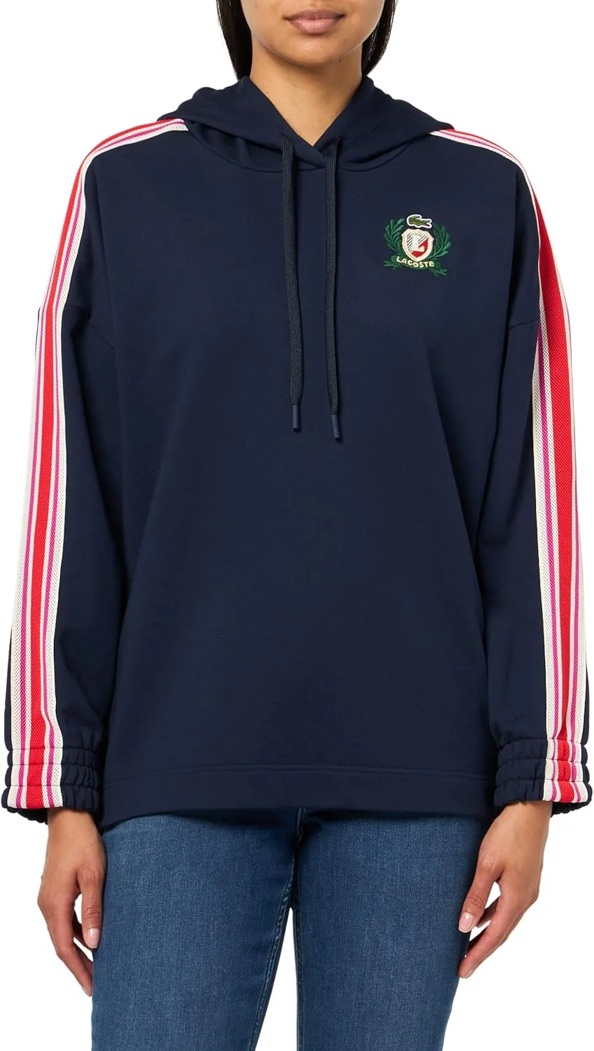 Lacoste Women's Made in France Oversized Hoodie Sweatshirt