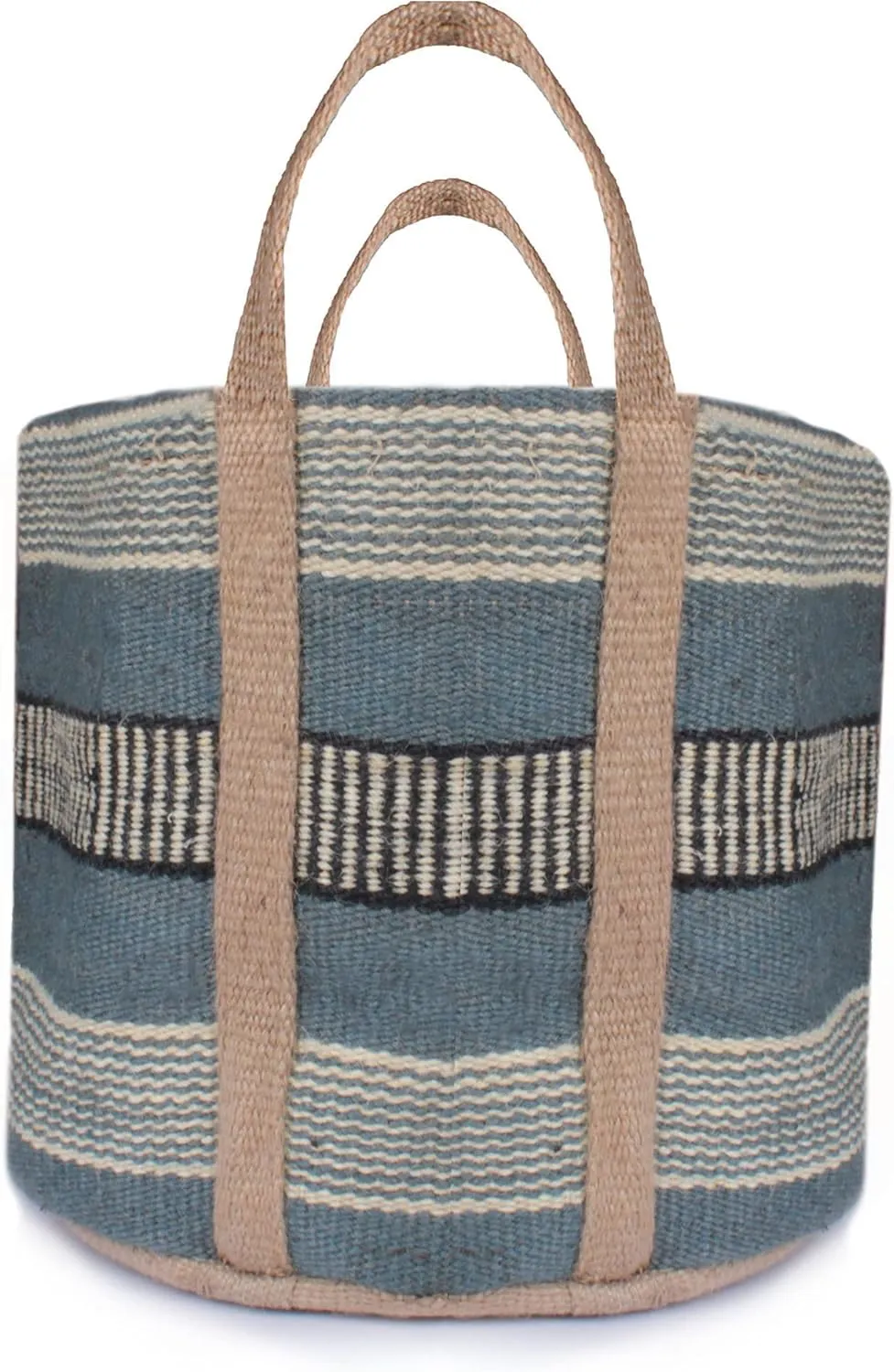 Large Reusable Hand Bags for Shopping, Tote Multipurpose Foldable Weaving Handmade Bag Jute Grocery Bag