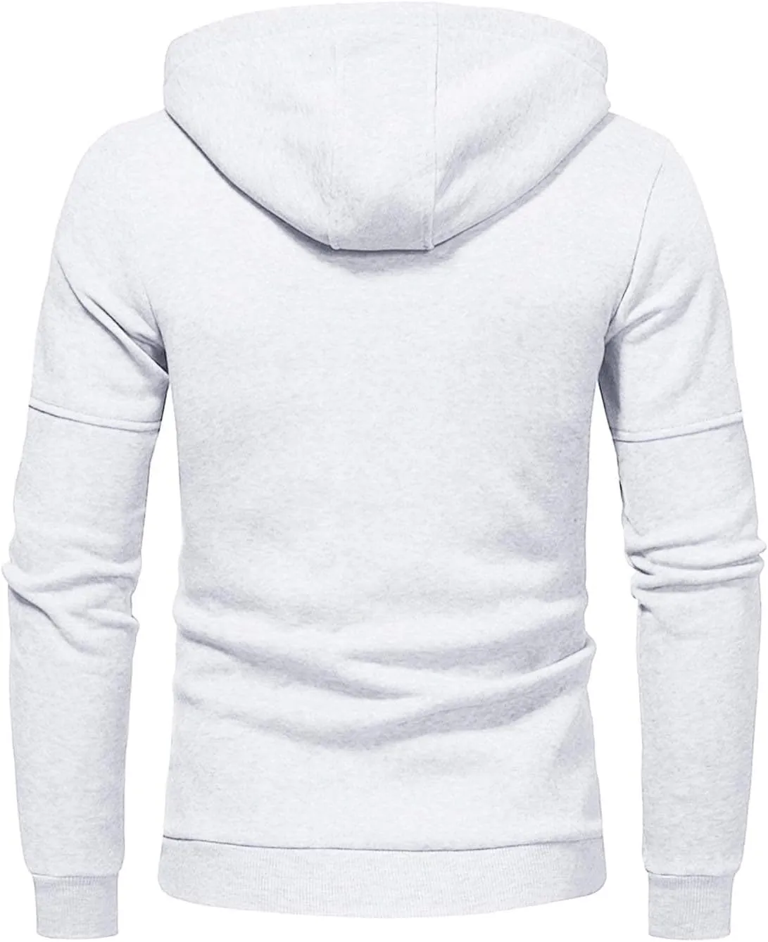 LCMTWX Men's Hooded Fleece Sweatshirt Loose Solid Hooded Sweater Top Pullover Hoodie Heavyweight Fleece Hoodie Sports