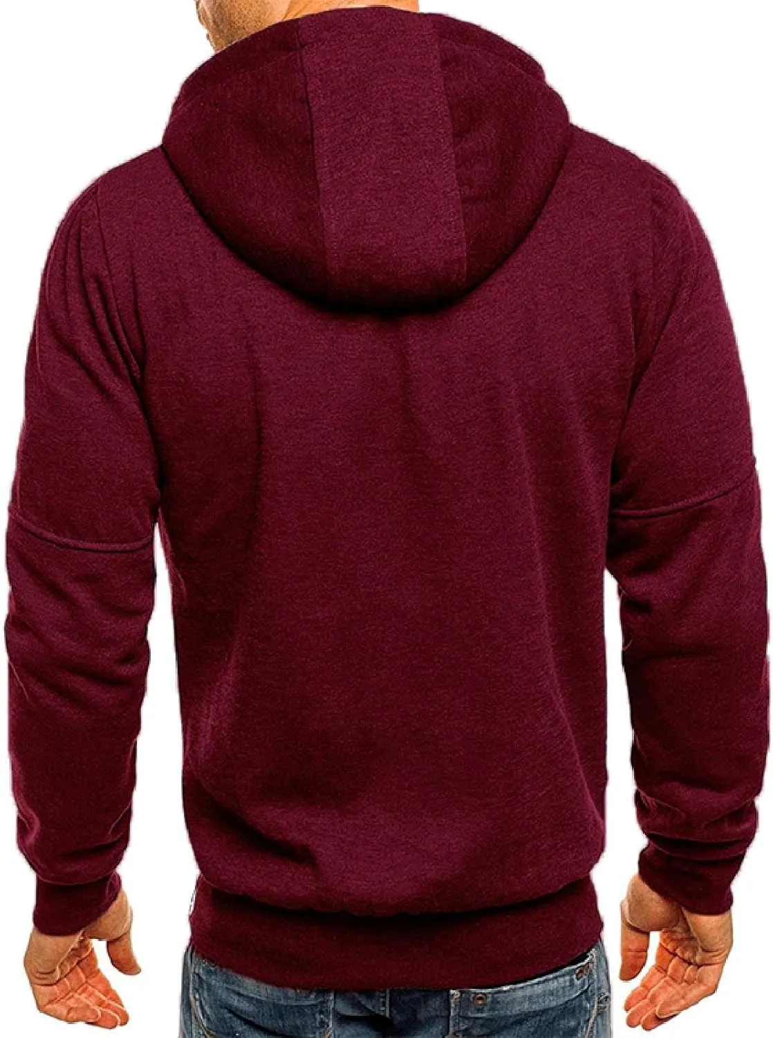 LCMTWX Mens Hoodies And Winter Fashion Coat Jackets Casual Stitching Hooded Zipper Sweater Pullover Hooded Sweatshirt for