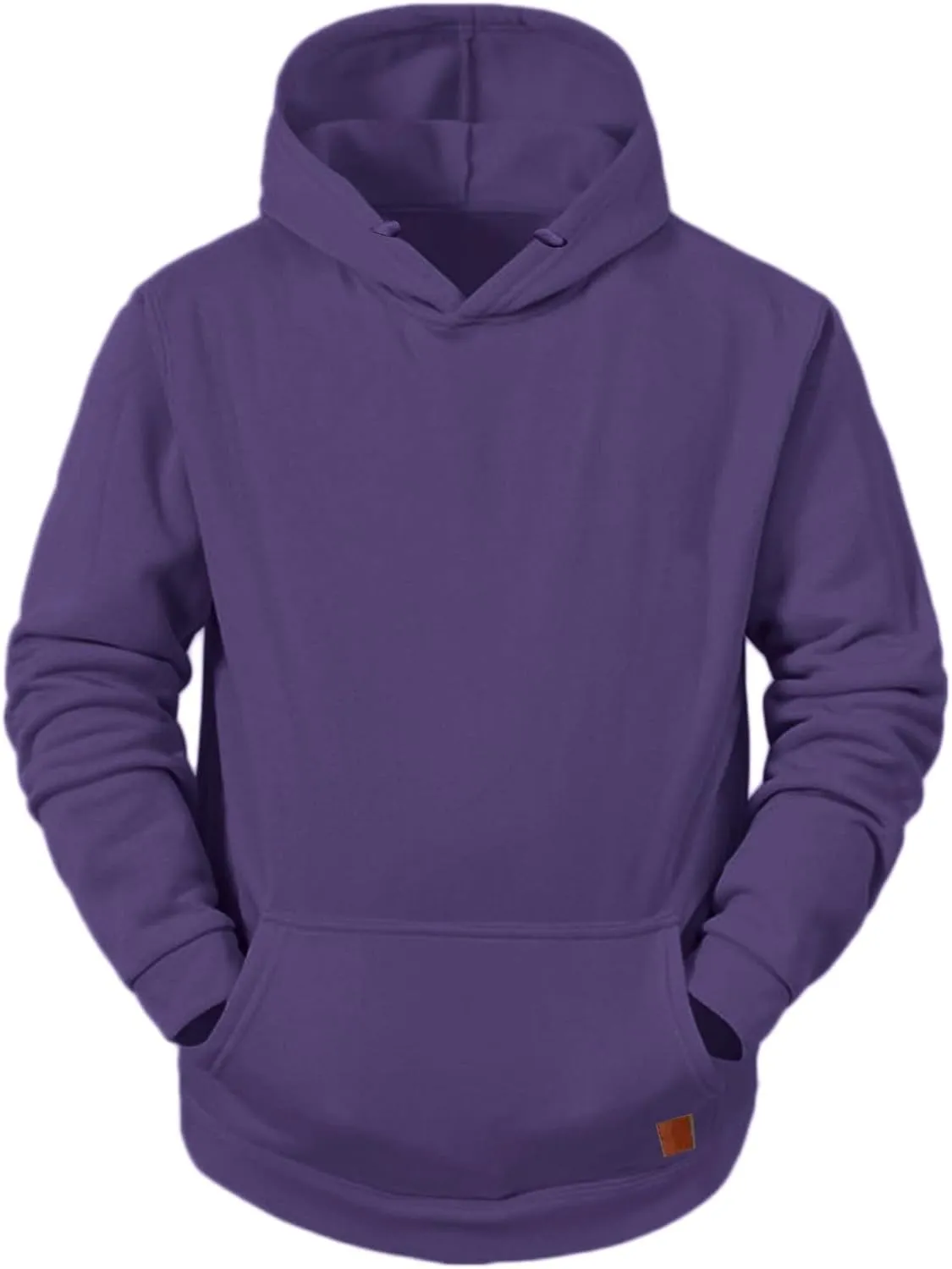 LCMTWX Mens Hoodies Pullover Casual Loose Solid Hooded Sweater Top Pullover Hooded Sweatshirt for Men Heavyweight Fleece