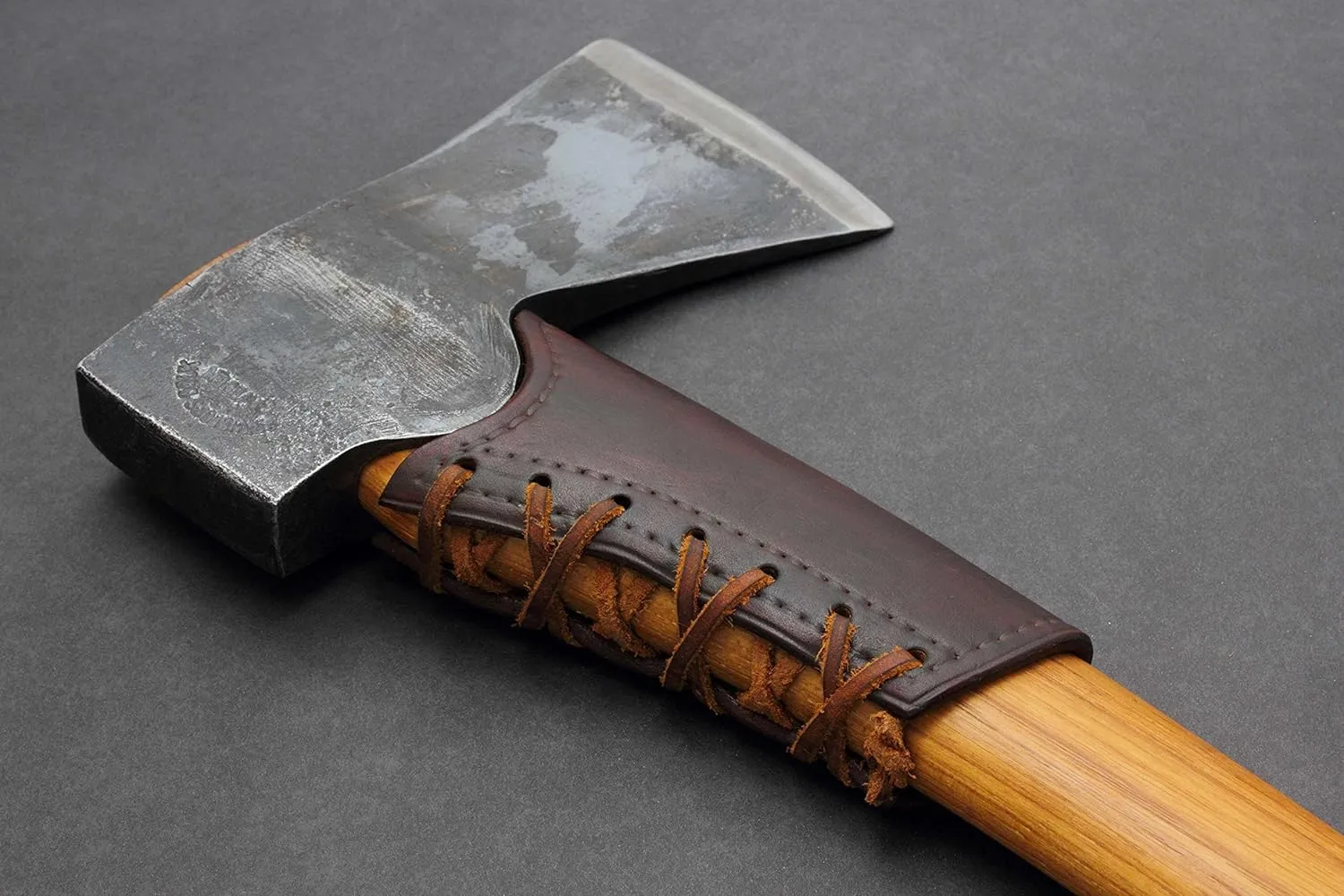 Leather Axe Handle Guard/Collar (Gransfors Bruk Mini Hatchet, Brown)