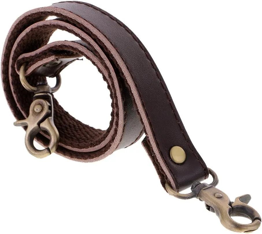 Leather Bag Replacement Shoulder Bag 60cm - Brown, 60cm(Deep Coffee)