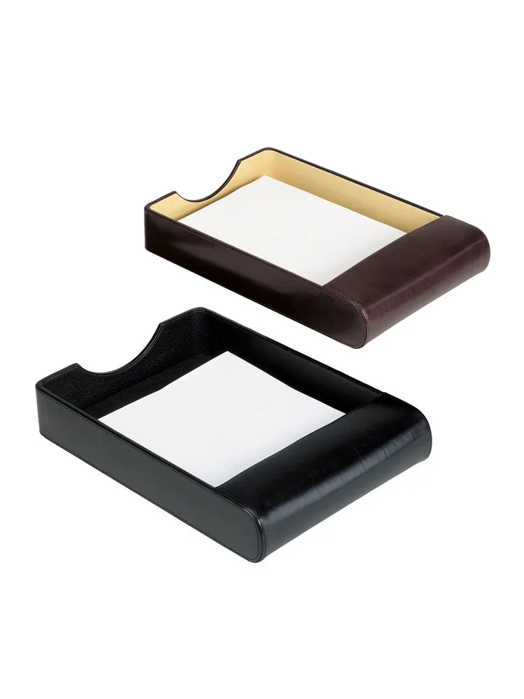 LEATHER DESKTOP PAPER TRAY (BELLINO)