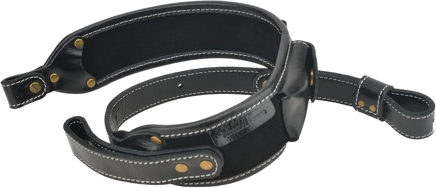 Leather Rifle Shoulder Sling with Cartidge Shell Holder