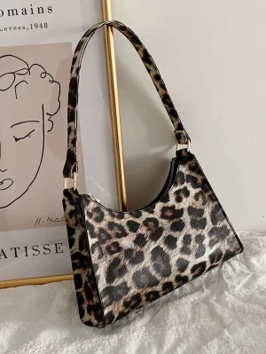 Leopard Print Baguette Bag - FD