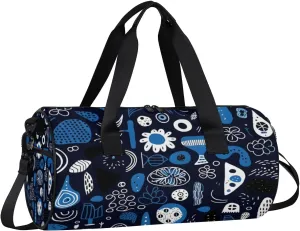 Lightweight Travel Duffle Bag Abstract Pattern Gym Bag for Women Men Stylish Small Duffle Bag for Fitness Yoga Travel Overnight Sport