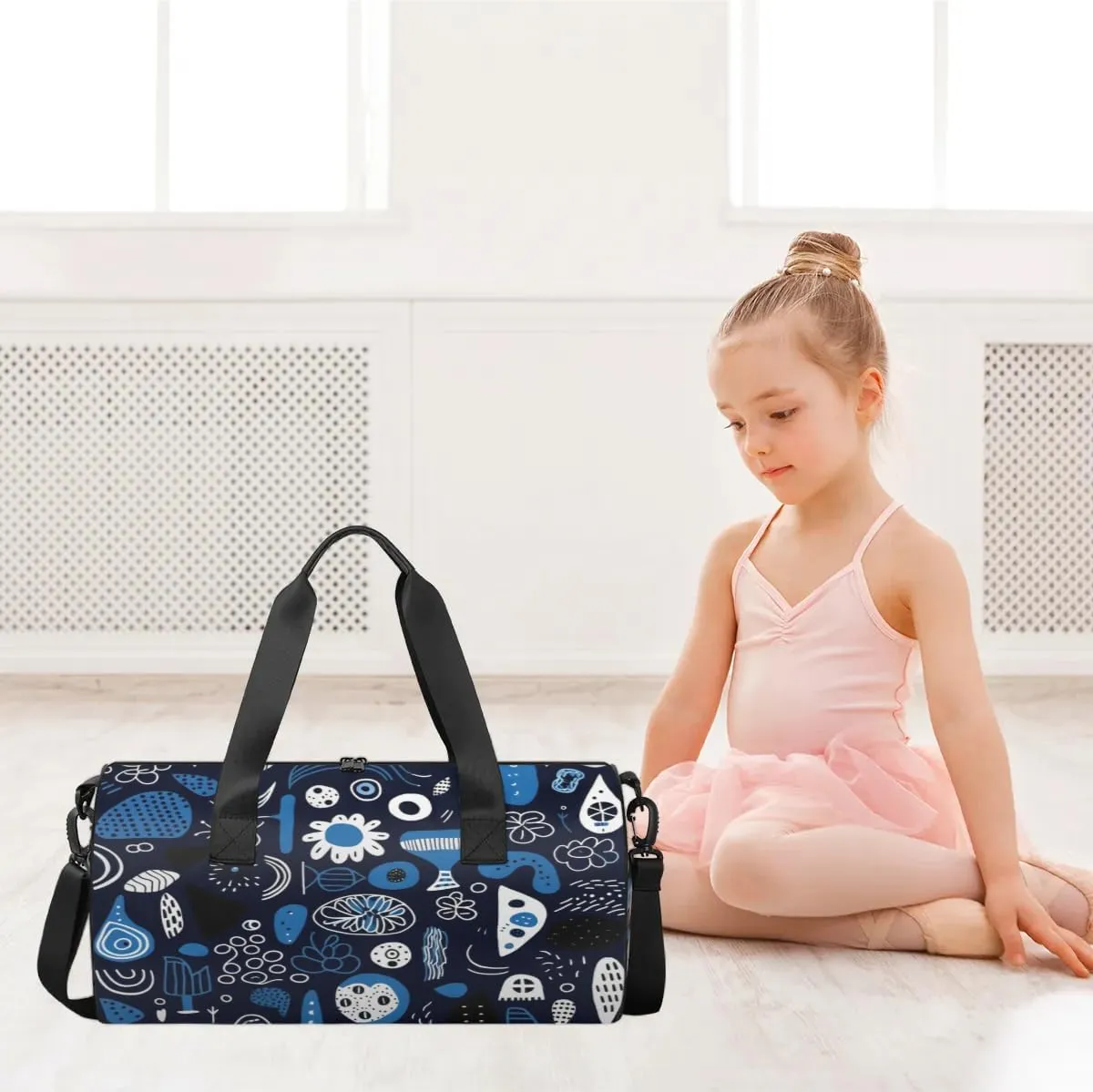 Lightweight Travel Duffle Bag Abstract Pattern Gym Bag for Women Men Stylish Small Duffle Bag for Fitness Yoga Travel Overnight Sport
