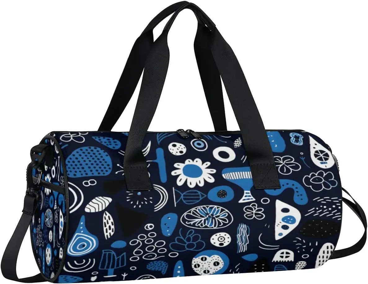 Lightweight Travel Duffle Bag Abstract Pattern Gym Bag for Women Men Stylish Small Duffle Bag for Fitness Yoga Travel Overnight Sport