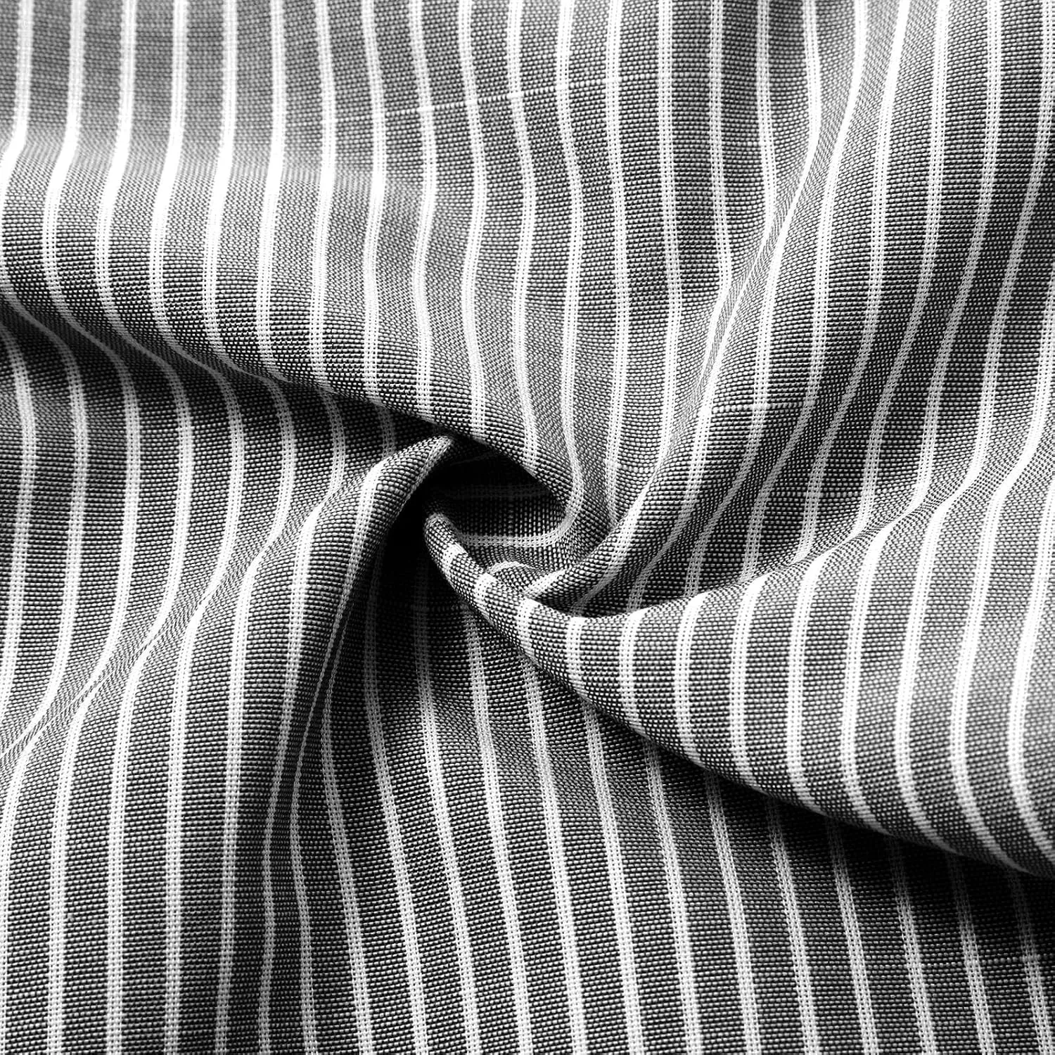 Linen Capri Pants for Women Casual High Waist Side Button Striped Lounge Pants Drawstring Straight Leg 3/4 Trousers