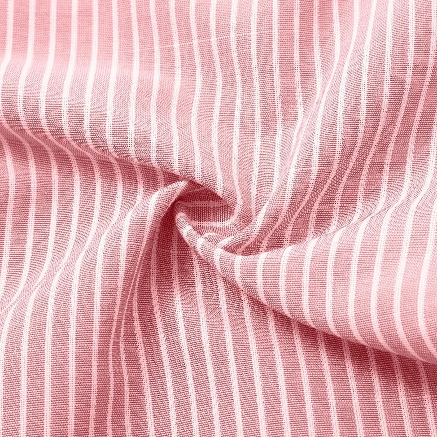 Linen Capri Pants for Women Casual High Waist Side Button Striped Lounge Pants Drawstring Straight Leg 3/4 Trousers