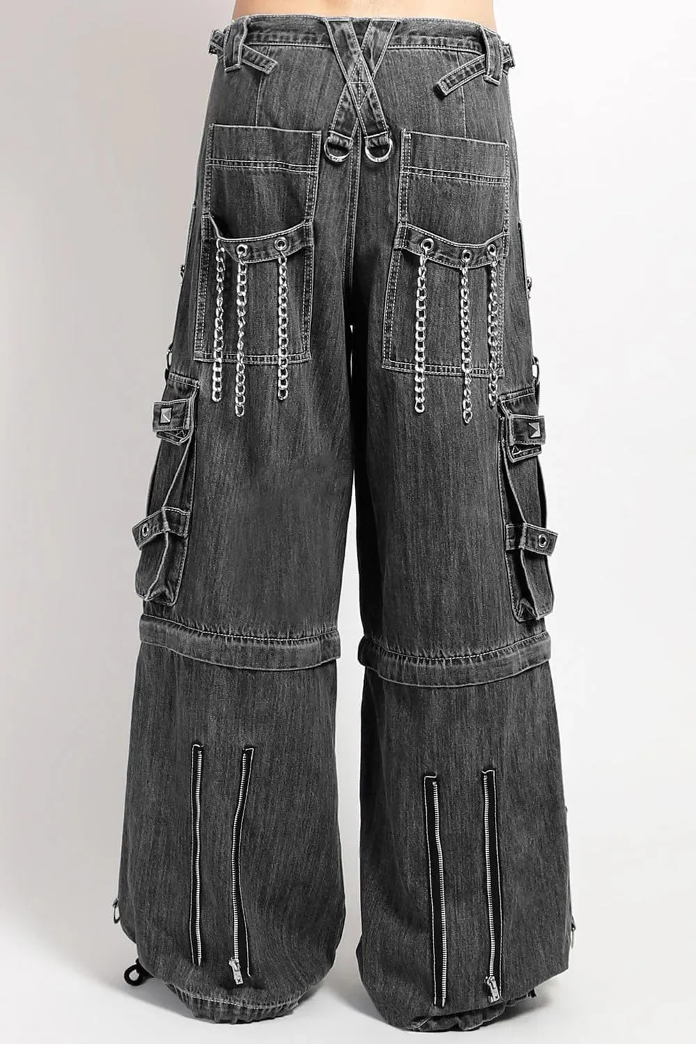 Lock Up Pants [Black Denim]