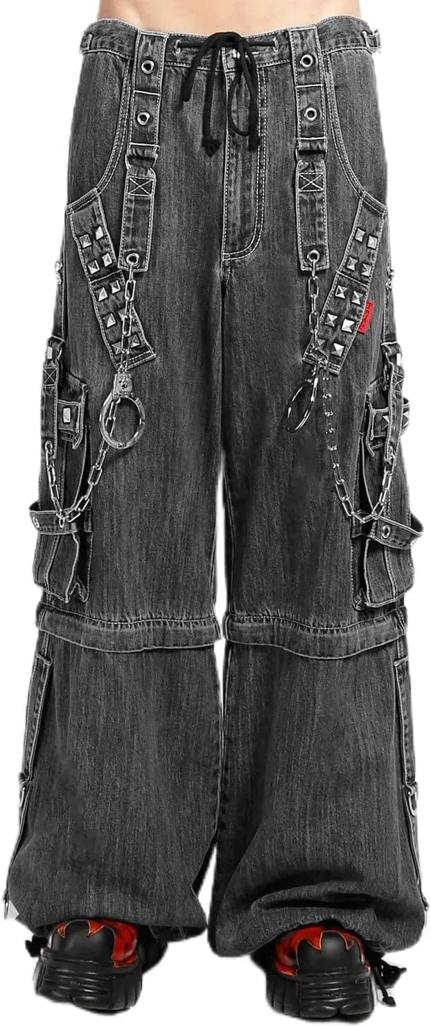 Lock Up Pants [Black Denim]
