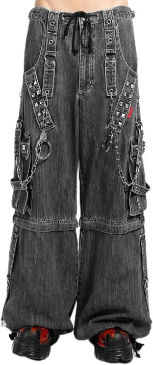 Lock Up Pants [Black Denim]
