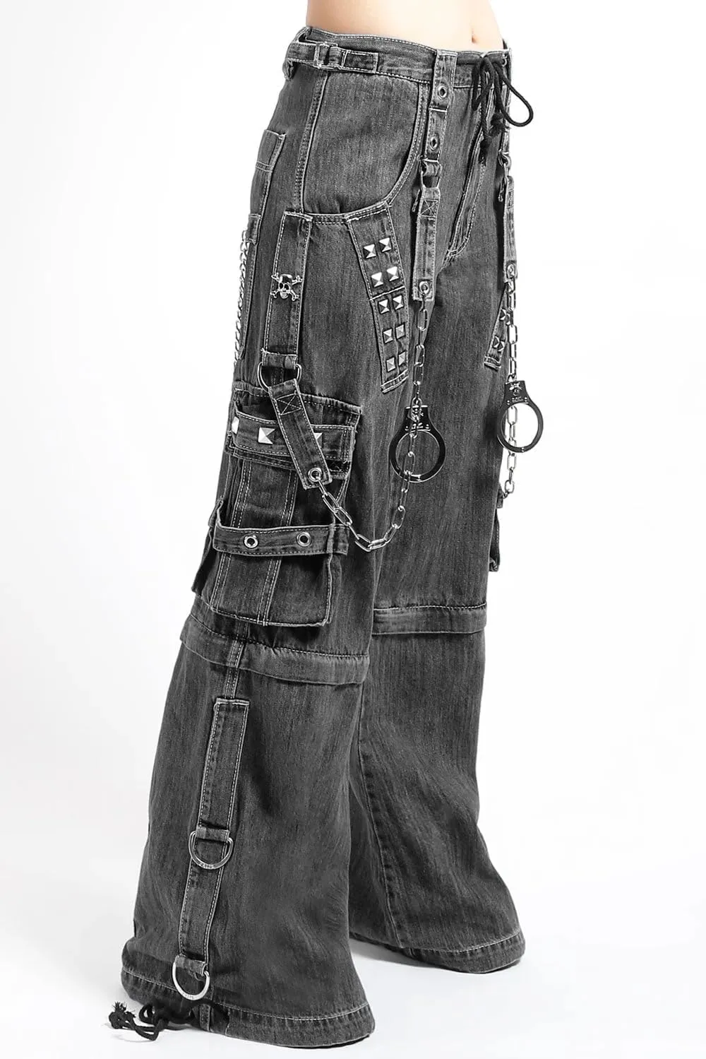 Lock Up Pants [Black Denim]