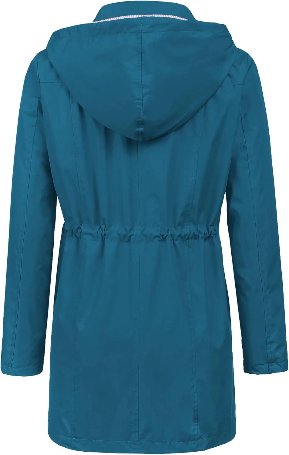 LOMON Raincoat Women Waterproof Long Hooded Trench Coats Lined Windbreaker Travel Jacket S-XXL