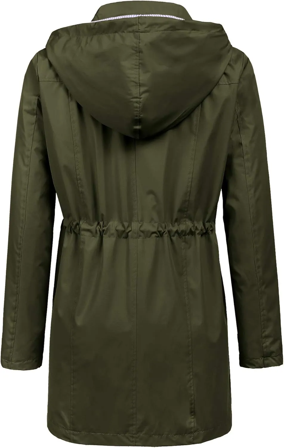 LOMON Raincoat Women Waterproof Long Hooded Trench Coats Lined Windbreaker Travel Jacket S-XXL