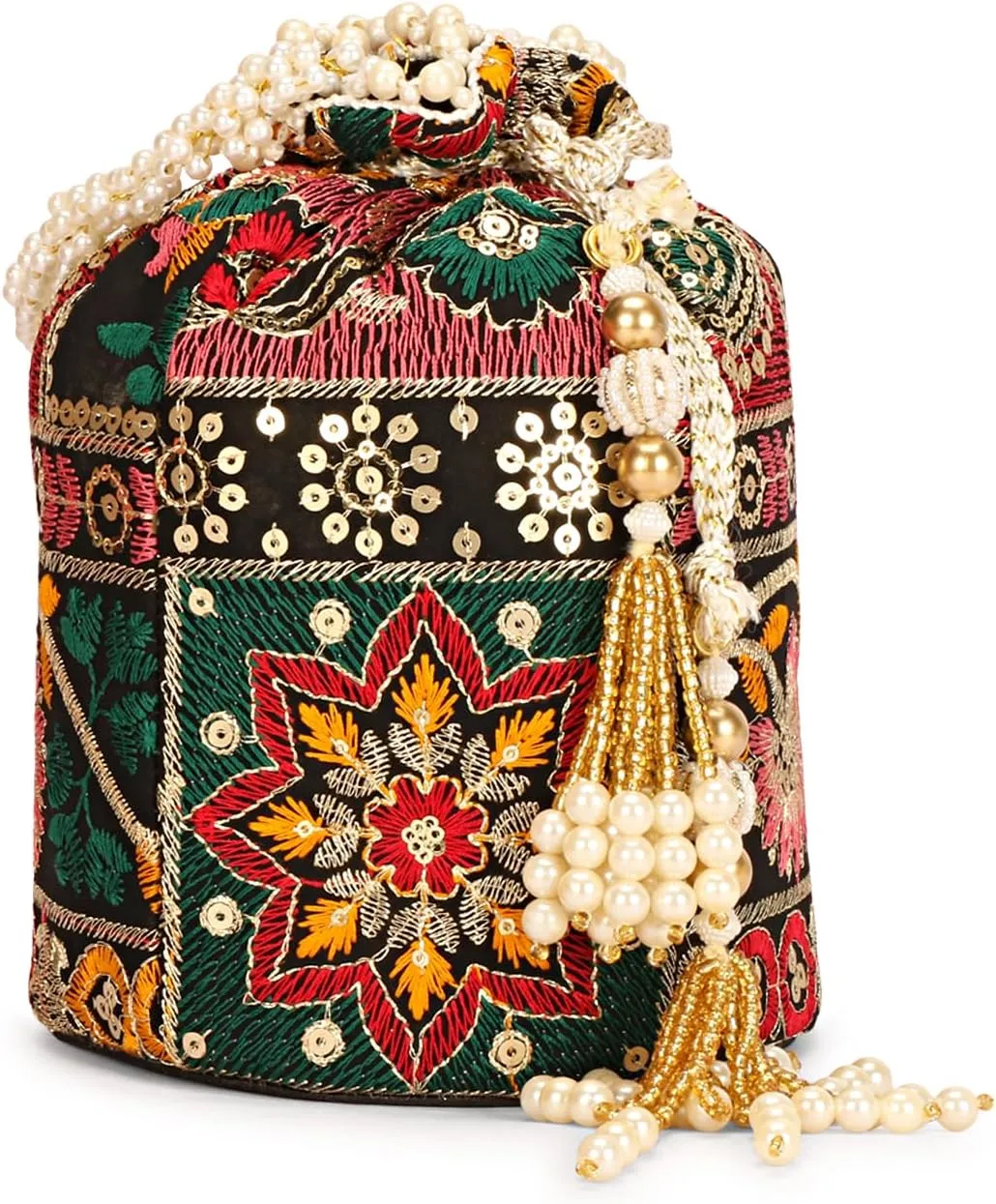 LONGING TO BUY Indian Sequence Potli Bag For Women, Wedding Potli Bags For Women, Ethnic Potli Bags For Enagement Party