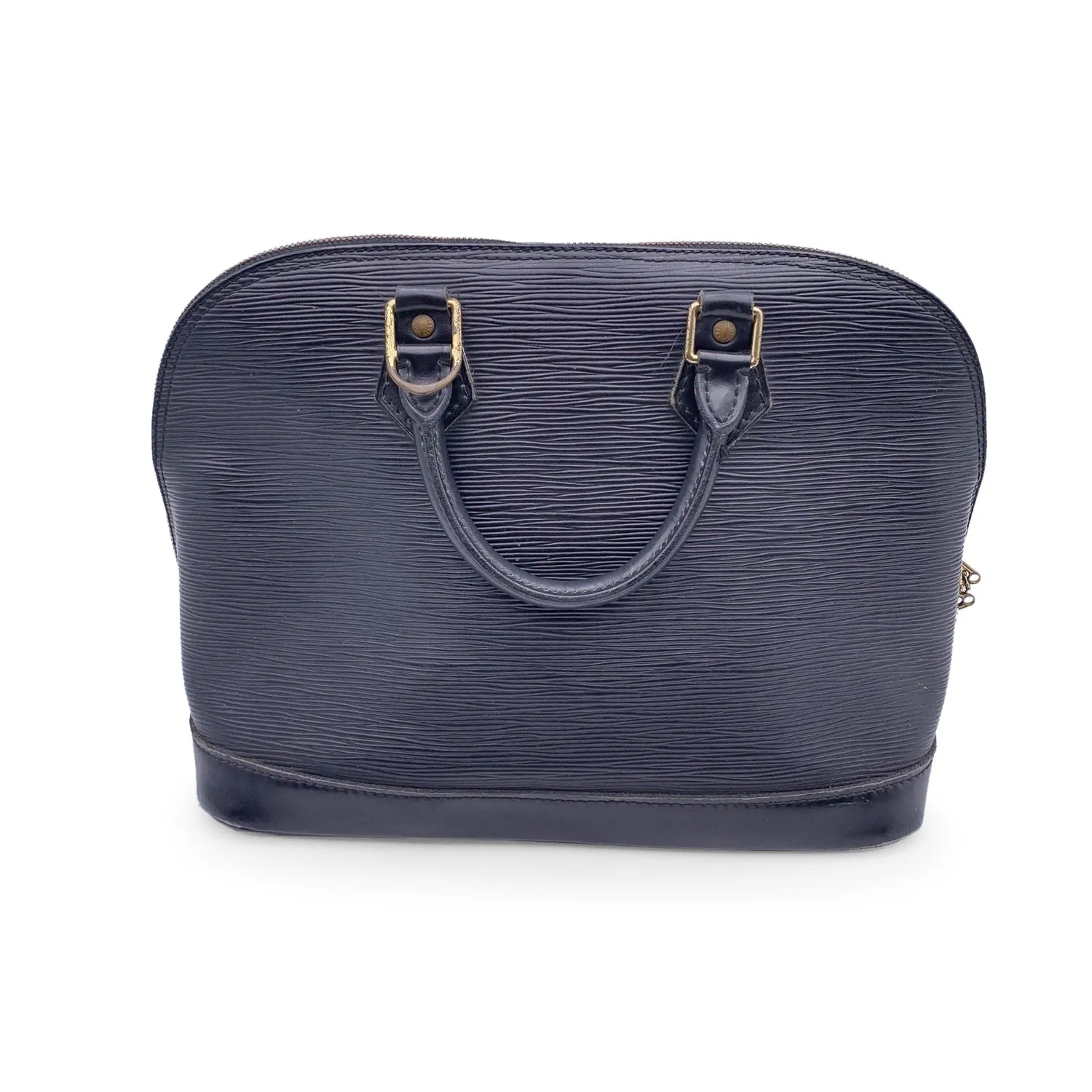 LOUIS VUITTON Vintage Black Epi Leather Alma Top Handle Bag