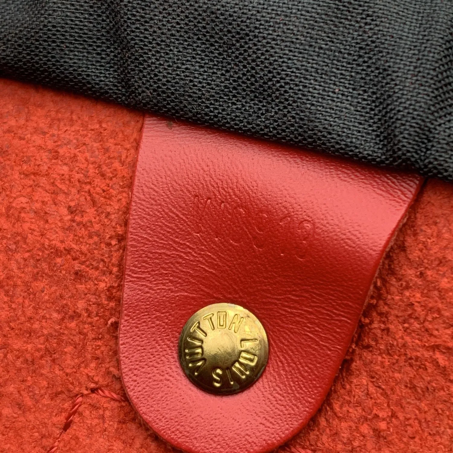 LOUIS VUITTON Vintage Red Epi Leather Speedy 35 Boston Bag Handbag