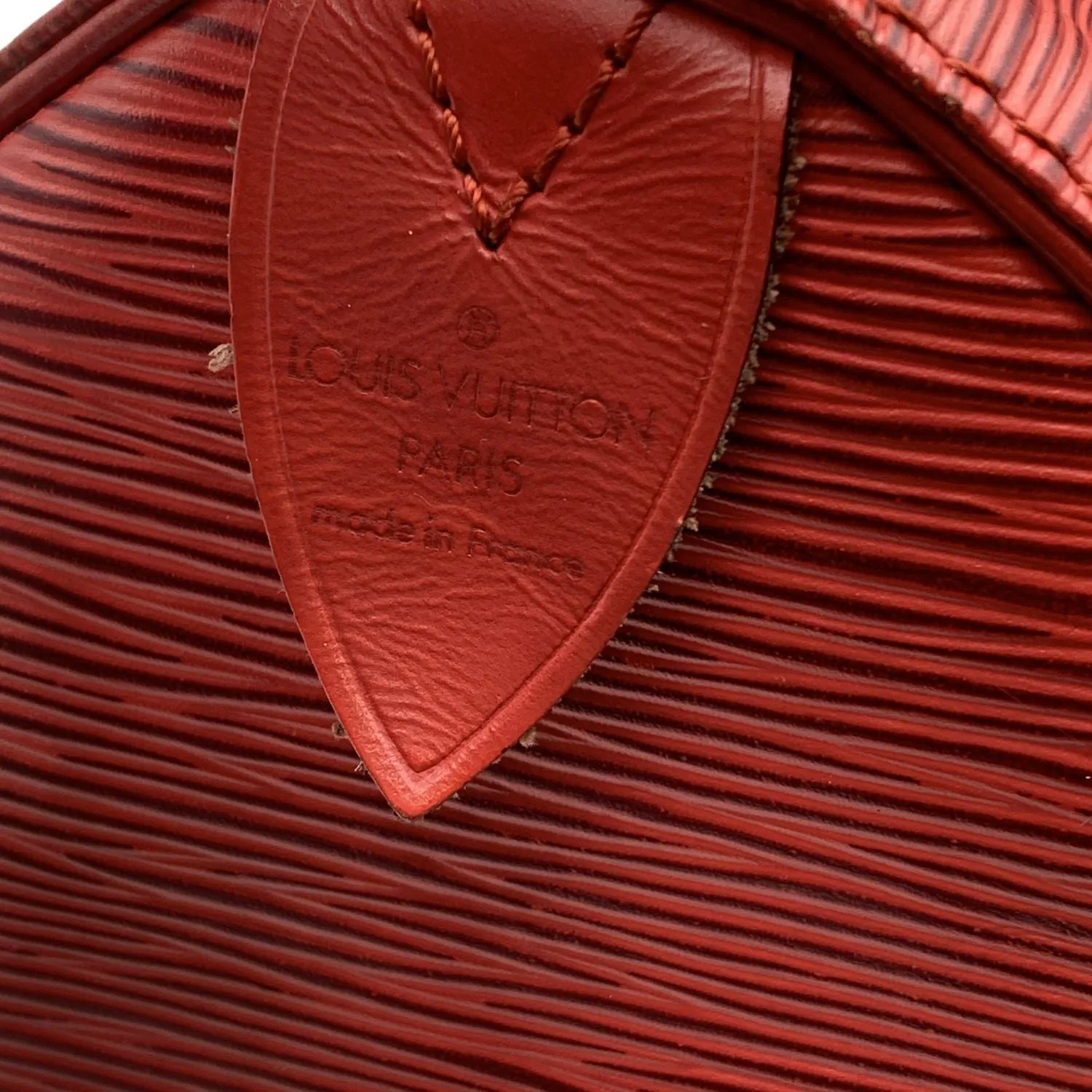 LOUIS VUITTON Vintage Red Epi Leather Speedy 35 Boston Bag Handbag