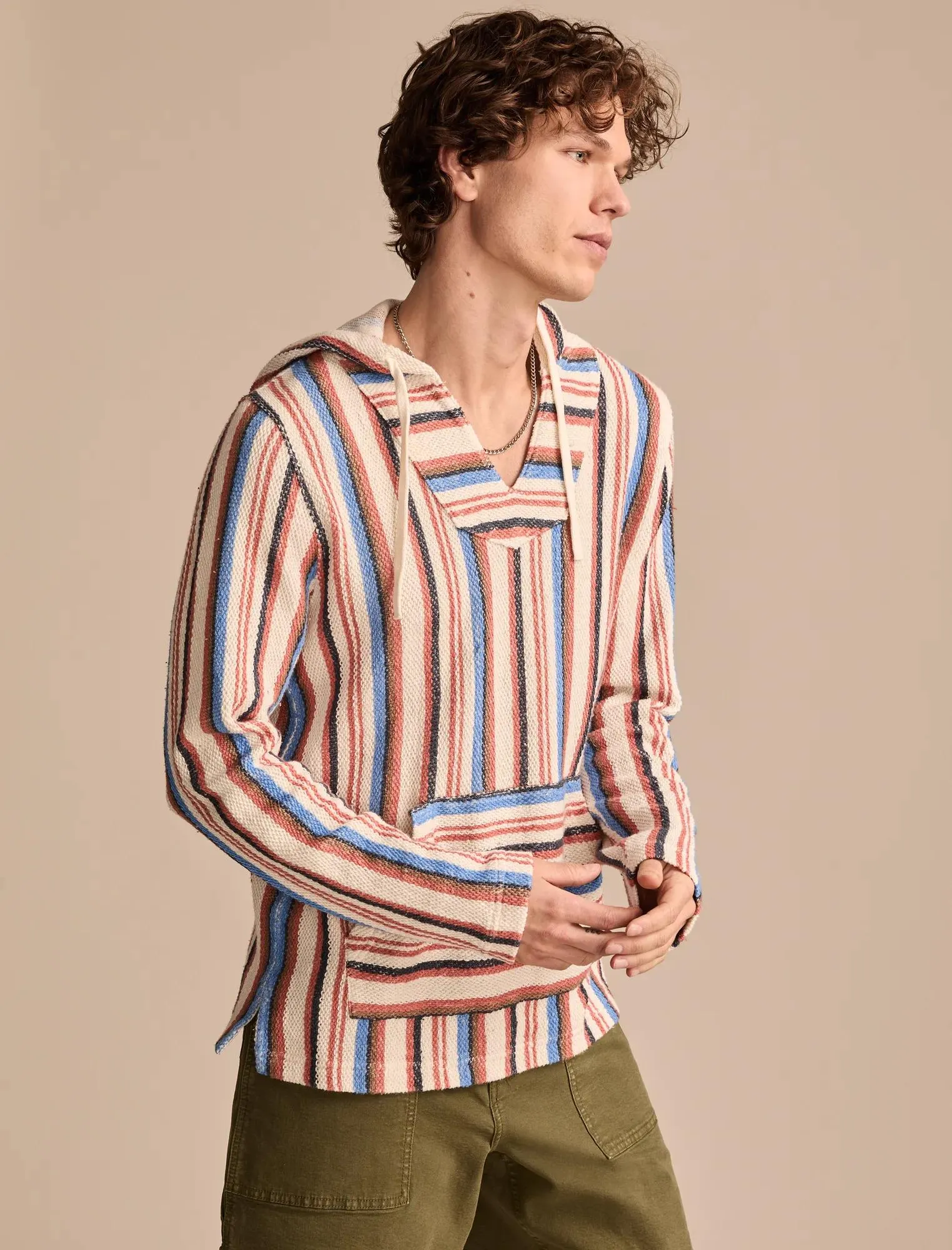 Lucky Brand Men's Stripe Baja