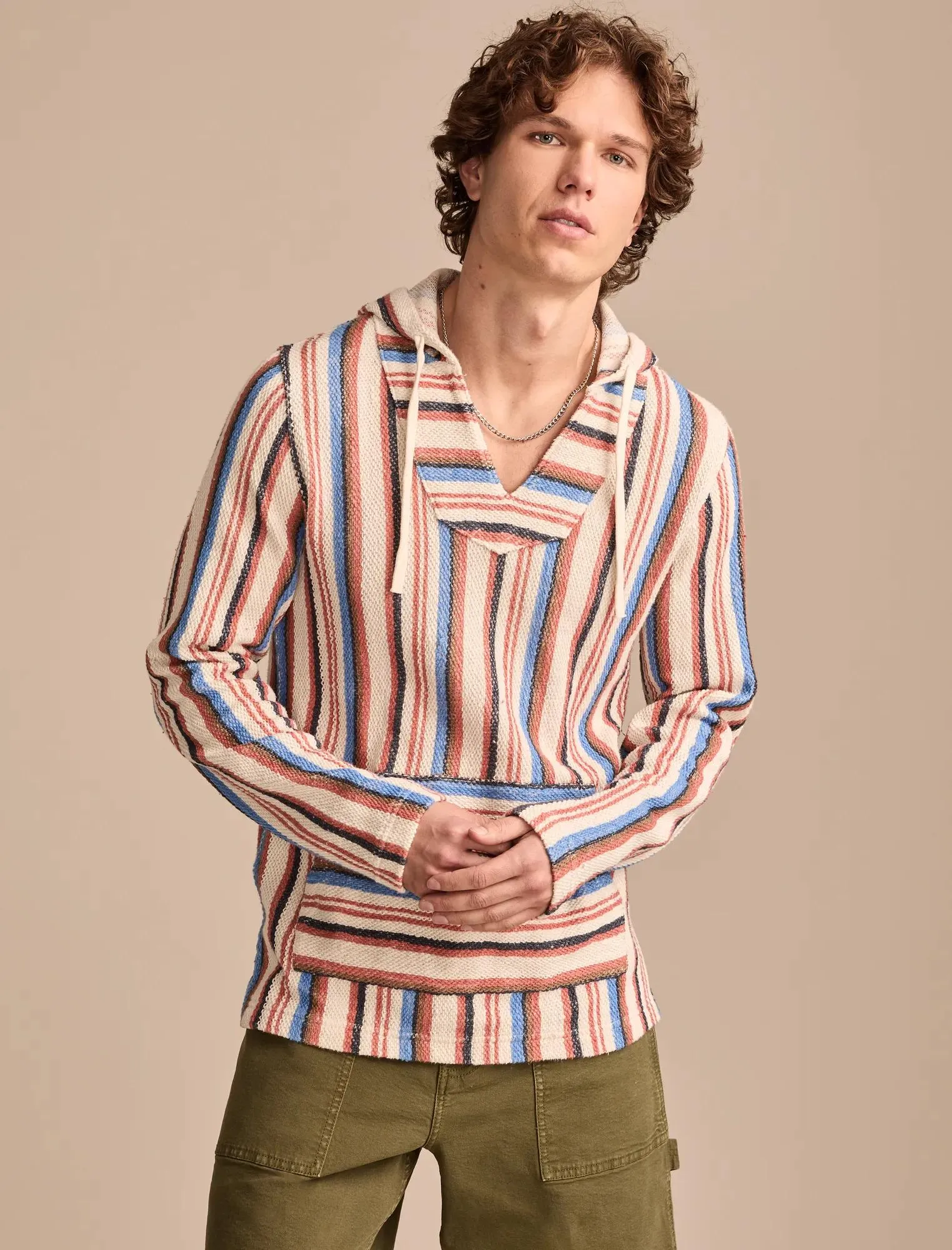 Lucky Brand Men's Stripe Baja