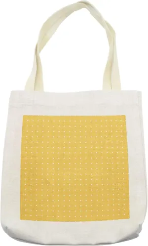 Lunarable Trellis Tote Bag, Ancestral Quatrefoil Pattern Lattice Motifs Oriental Art Design Moroccan, Cloth Linen Reusable Bag for Shopping Books Beach and More, 16.5" X 14", Cream