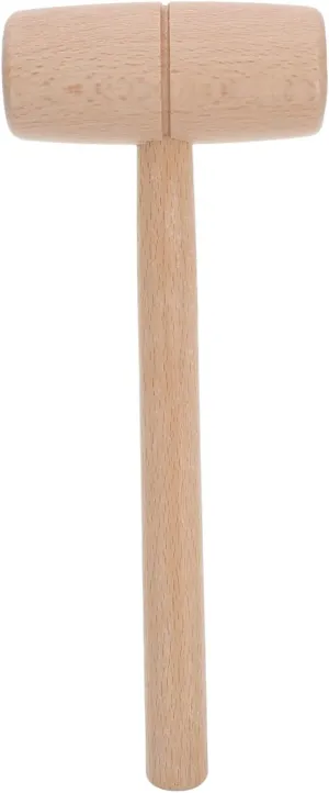 Lurrose Woodworking Mallet Beech Hammer Wooden Handle for Diy Carving and Leathercraft