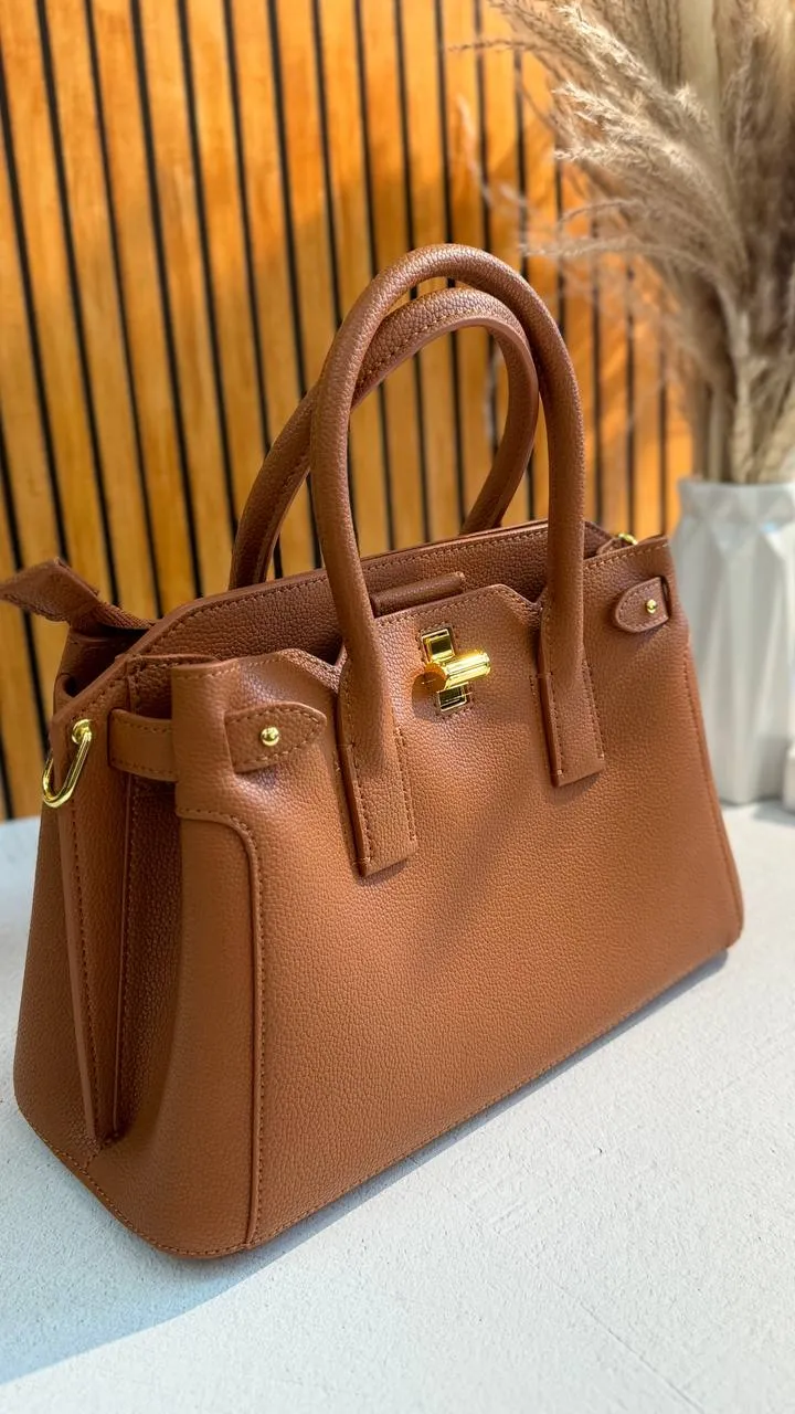 LuxeCraft – Genuine Leather Top Handle Bag