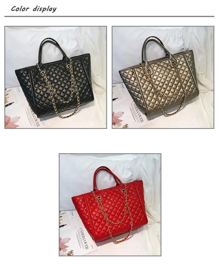 Luxury Handbags ,Large Shoulder Bag Women Leather Pu