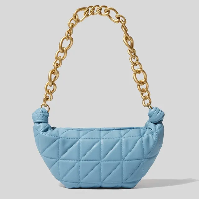 Luxury Pu Leather Quilted Lingge Lady Bag