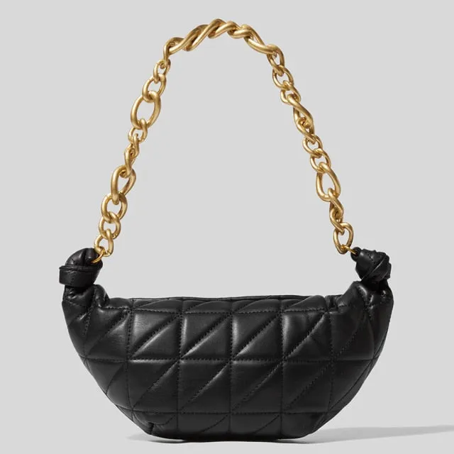 Luxury Pu Leather Quilted Lingge Lady Bag