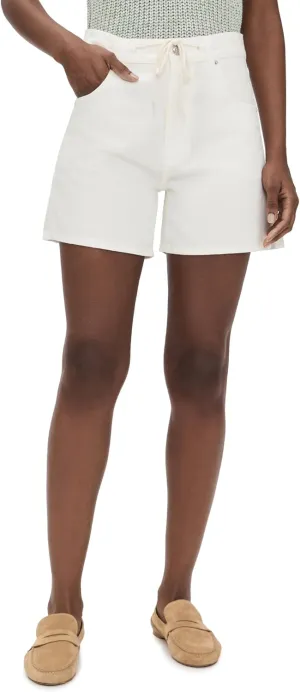 Madewell Women's Drawstring Jean Short in Tile White
