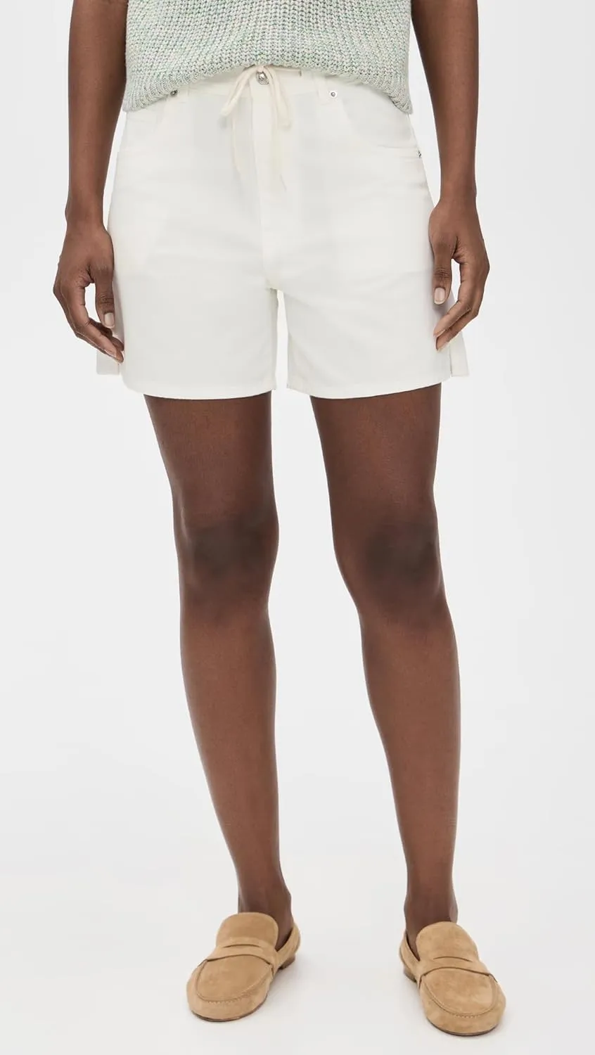Madewell Women's Drawstring Jean Short in Tile White