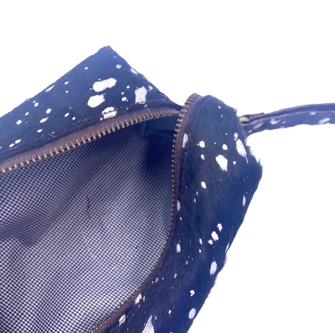 Make-up bag Silver Metallic - Disco  Black