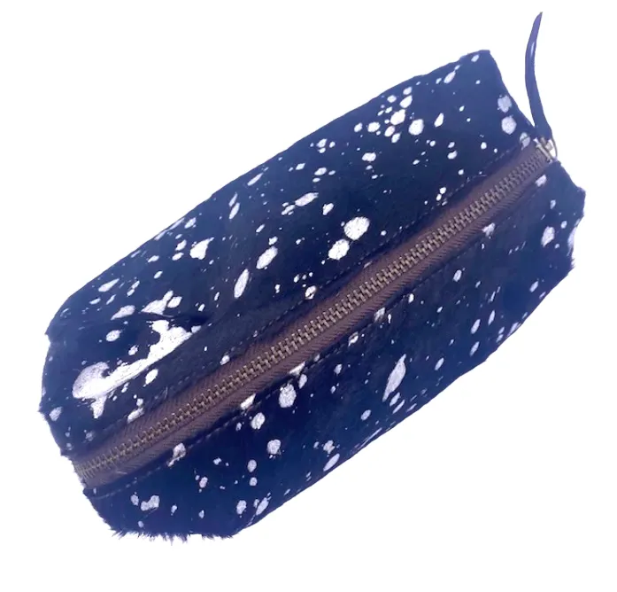 Make-up bag Silver Metallic - Disco  Black