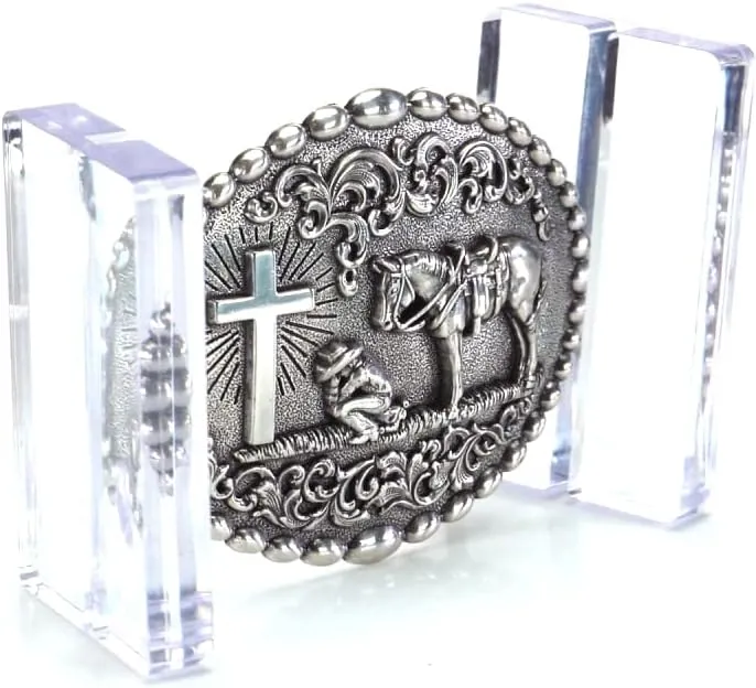 M&F WESTERN Nocona Praying Cowboy Buckle 37374