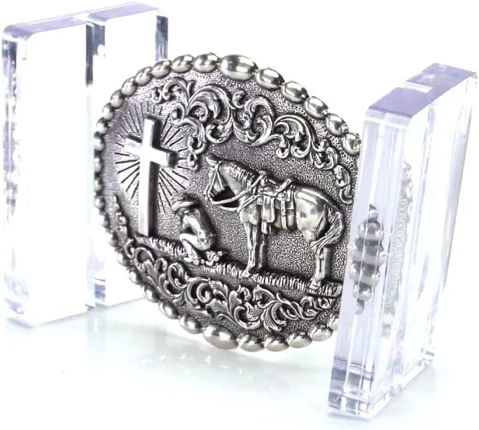 M&F WESTERN Nocona Praying Cowboy Buckle 37374