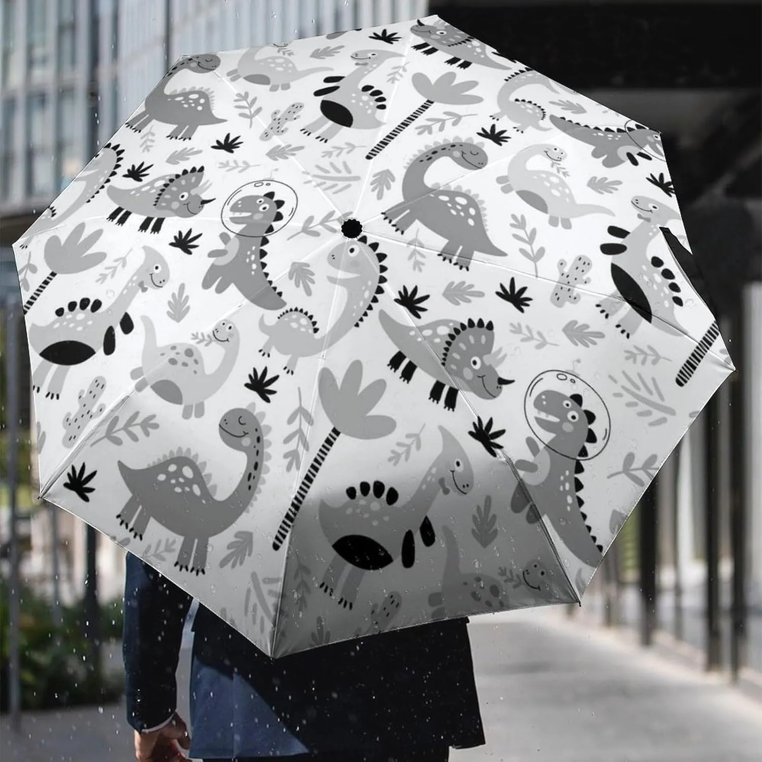 Manual Open/Close Folding Umbrella, UV Sun Parasol UV Protection, Strong Travel Rain Umbrella