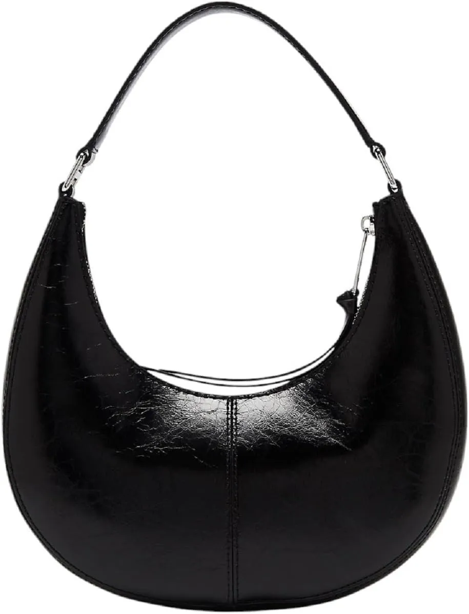 Marc Jacobs Crinkle Cruiser Cresent Top Zip Shoulder Bag